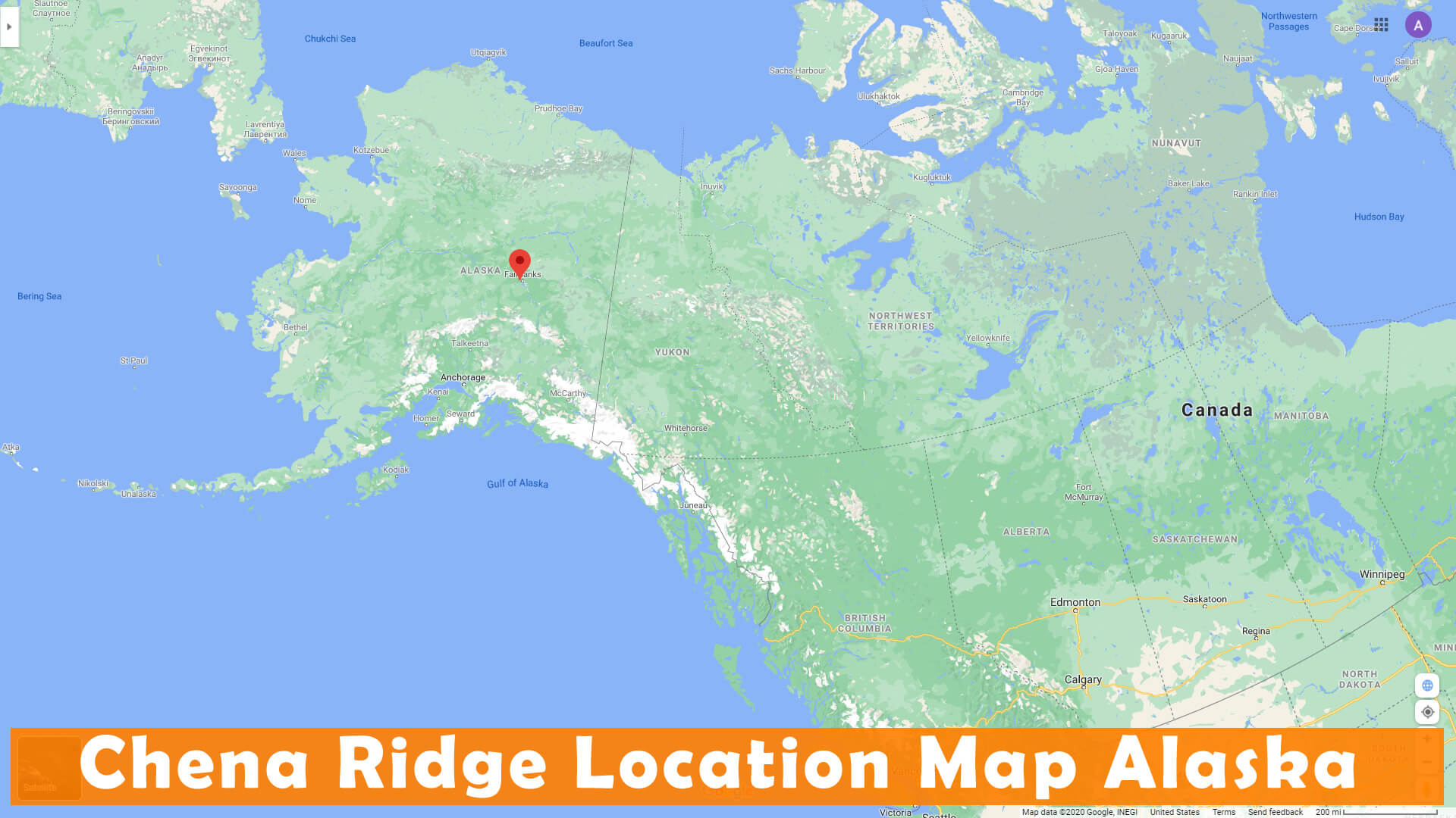 Chena Ridge Location Map Alaska
